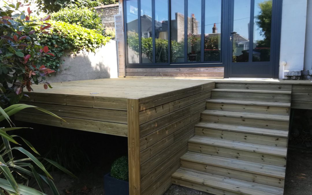Conception et création d’une terrasse sur mesure quartier Saint Vincent au Havre