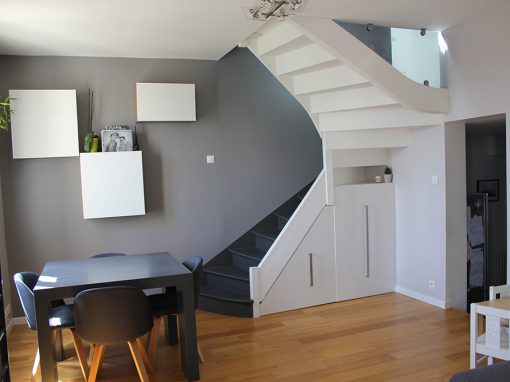 Rénovation et mise en peinture d’un escalier